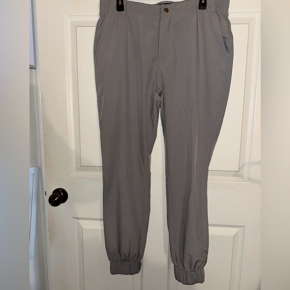 Swannies men’s grey golf jogger pants 36 golf pants athleisure activewear summer